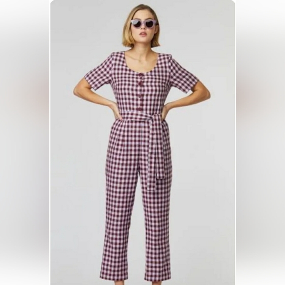 gorman Pants - Gorman gingham jumpsuit